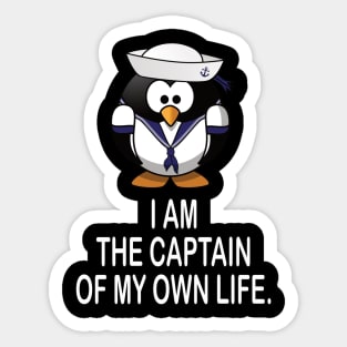 Captain of life motivational tshirt idea gift Sticker